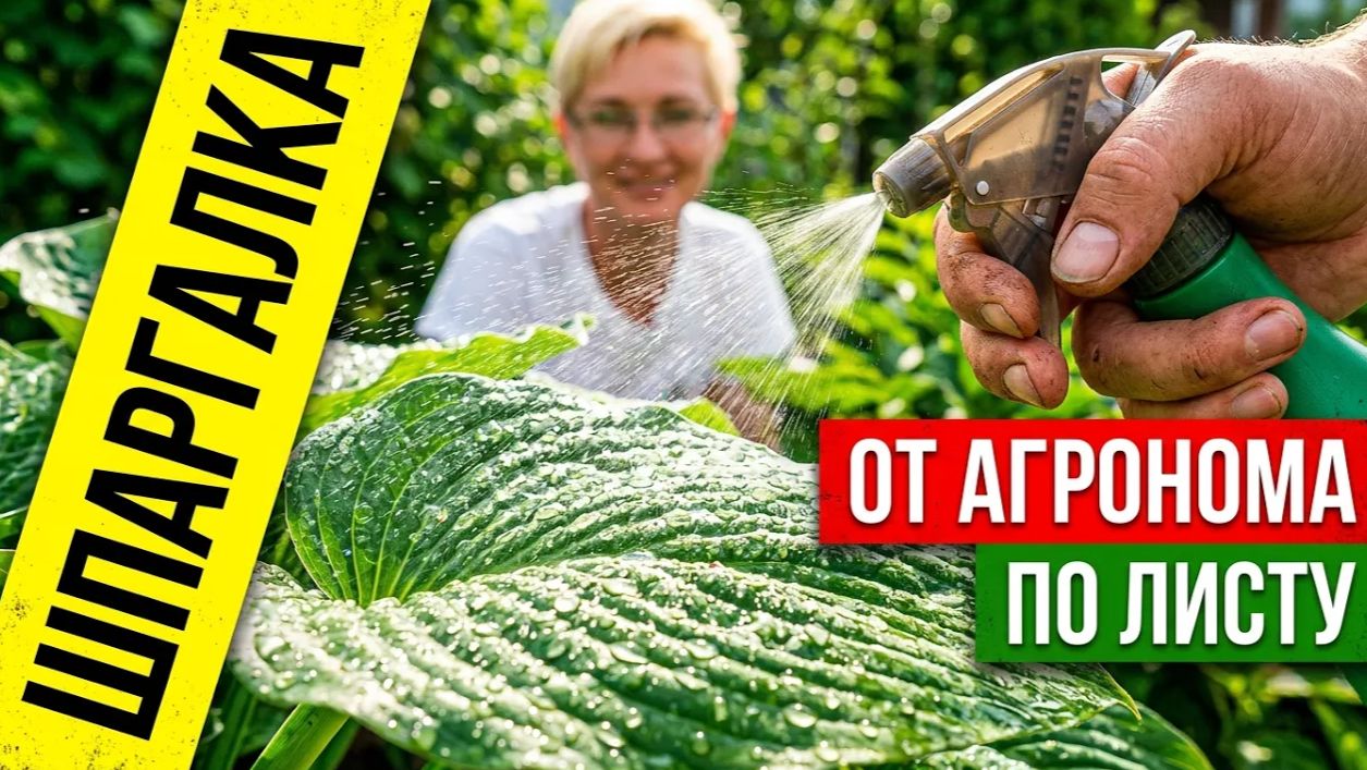 Подкормка по листу: шпаргалка от агронома — какие элементы, когда и зачем. смотреть онлайн