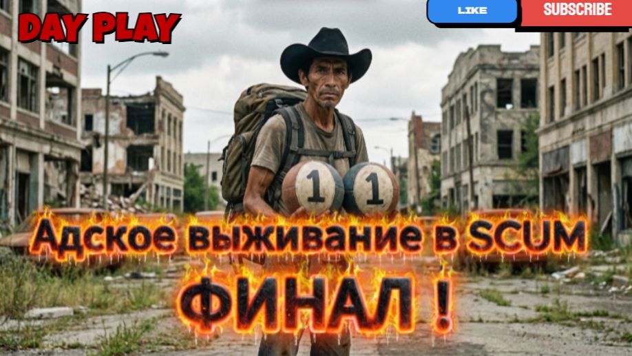 ФИНАЛ Адского выживание SANTIAGO в SCUM с характеристиками (1.1.1.1)