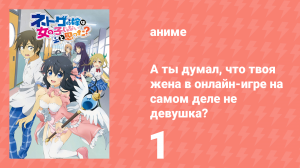 А ты думал, что твоя жена в онлайн-игре на самом деле не девушка? 1 сезон 1 серия (аниме, 2016)