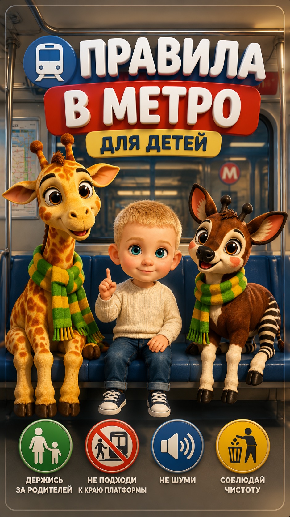 Метро - правила для детей