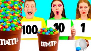 100 Слоев Еды Челлендж | Крутые Трюки с Едой