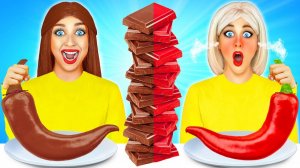ЧЕЛЛЕНДЖ. ШОКОЛАДНАЯ ЕДА VS. НАСТОЯЩАЯ ЕДА # Смешные розыгрыши! Тест на вкус от Multi DO