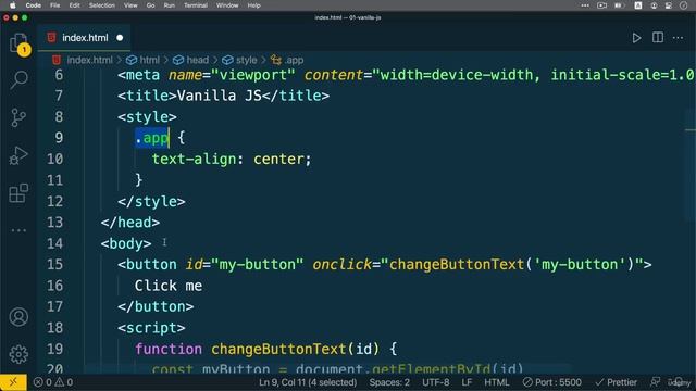 29 - Добавление стилеи CSS в HTML фаиле смотреть онлайн