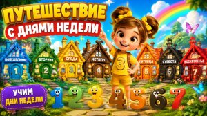 ПУТЕШЕСТВИЕ С ДНЯМИ НЕДЕЛИ | УЧИМ ДНИ НЕДЕЛИ