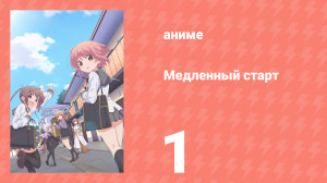 Медленный старт 1 серия (аниме-сериал, 2018)