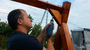 Садовые качели своими руками