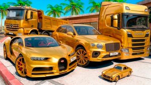 Угнал кучу золотых чит тачек у мажора в GTA 5! Битва воров в ГТА 5 Онлайн!