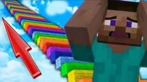 😱Куда ведёт эта РАДУЖНАЯ 🌈 ЛЕСТНИЦА В Майнкрафт?