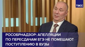 Рособрнадзор: апелляции по пересдачам ЕГЭ не помешают поступлению в вузы