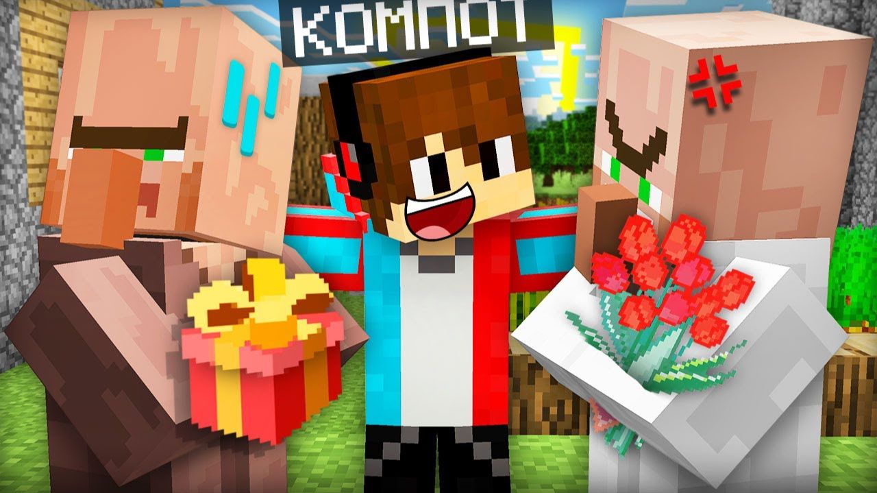 КАК Я ПОМИРИЛ ЖИТЕЛЕЙ В МАЙНКРАФТ ｜ Компот Minecraft смотреть онлайн