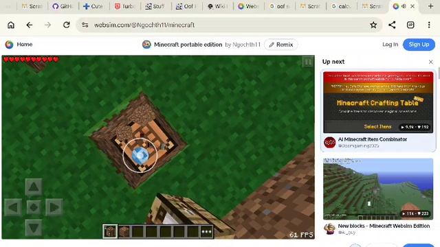 Minecraft PE In Websim Part 1 смотреть онлайн