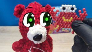 Медведь Костя собрал краба аква мозаика .Игрушка. Игрушки . Для детей