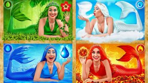 Русалка-огонь, вода, воздух и земля # 4 стихии в колледже от Multi DO Challenge