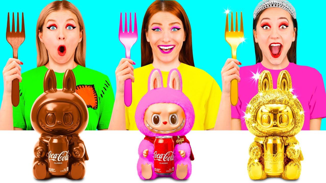 Бедная vs Богатая vs Ультра Богатая еда Челлендж # Вкусные Кухонные Рецепты смотреть онлайн