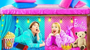 Секретные домики под кроватью # 24 часа Челлендж от Multi DO Challenge