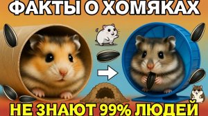ФАКТЫ О ХОМЯЧКАХ КОТОРЫЕ НЕ ЗНАЮТ 99% ЛЮДЕЙ