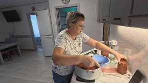 Началось! Муж помогал.