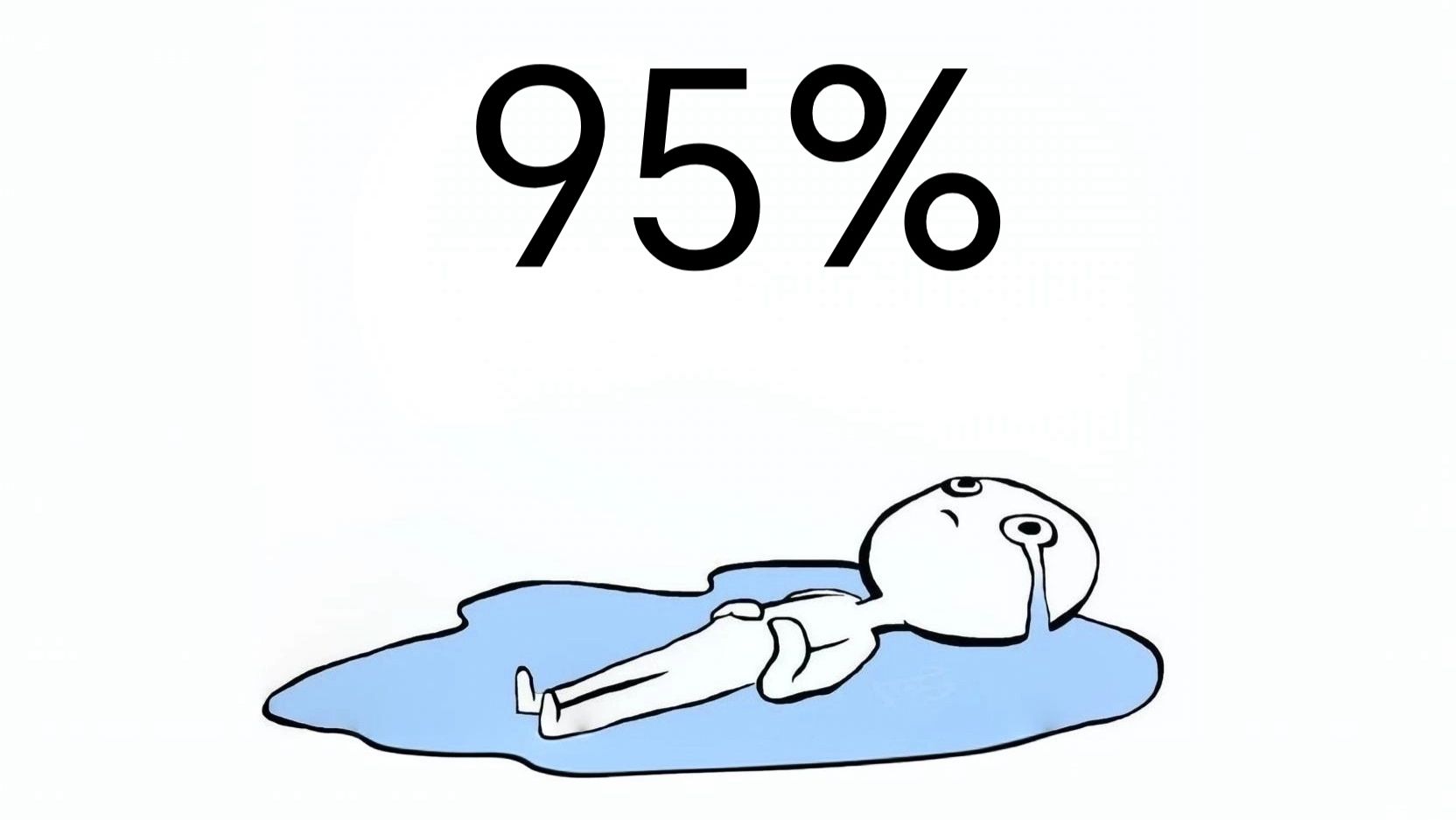 95%. . .