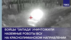 Бойцы «Запада» уничтожили наземные роботы ВСУ на краснолиманском направлении