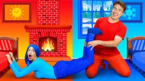 Горячий папа vs Холодная мама Челлендж от Multi DO