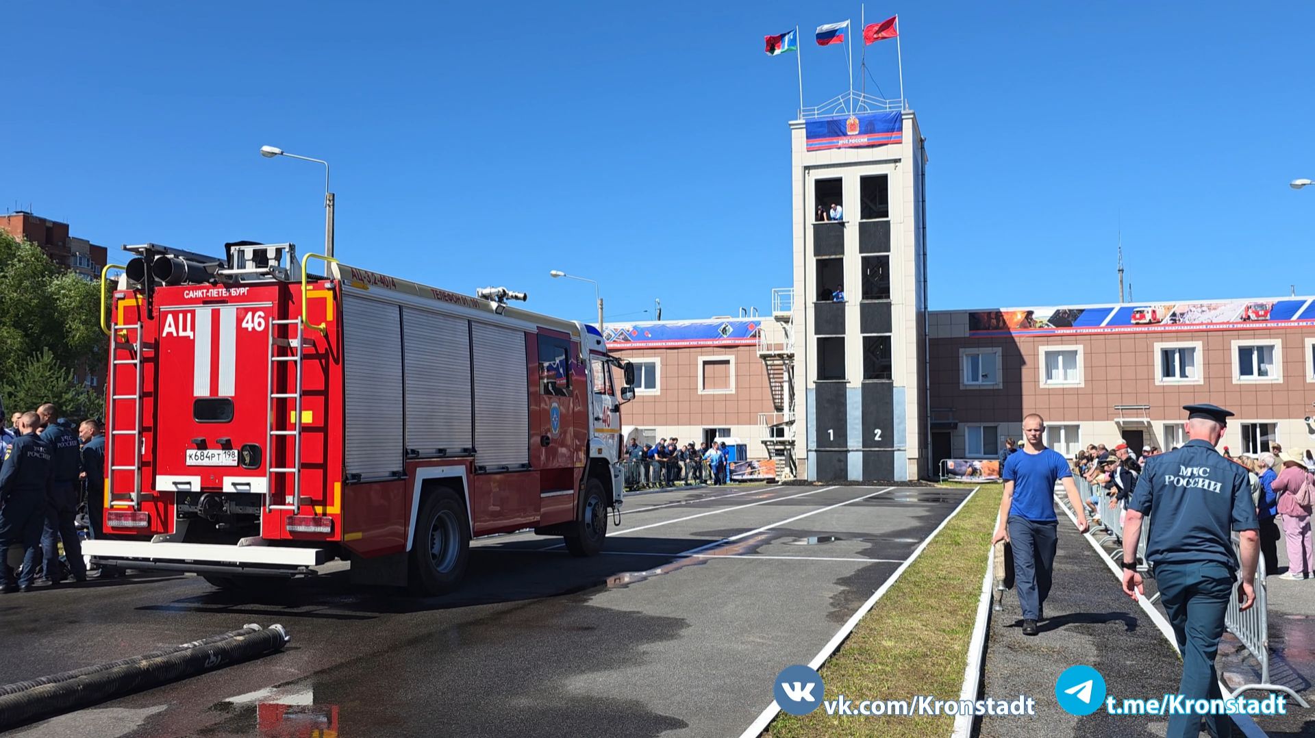Соревнования под названием «Лучшее отделение на автоцистерне» – Кронштадт, 16 июля 2026 г.