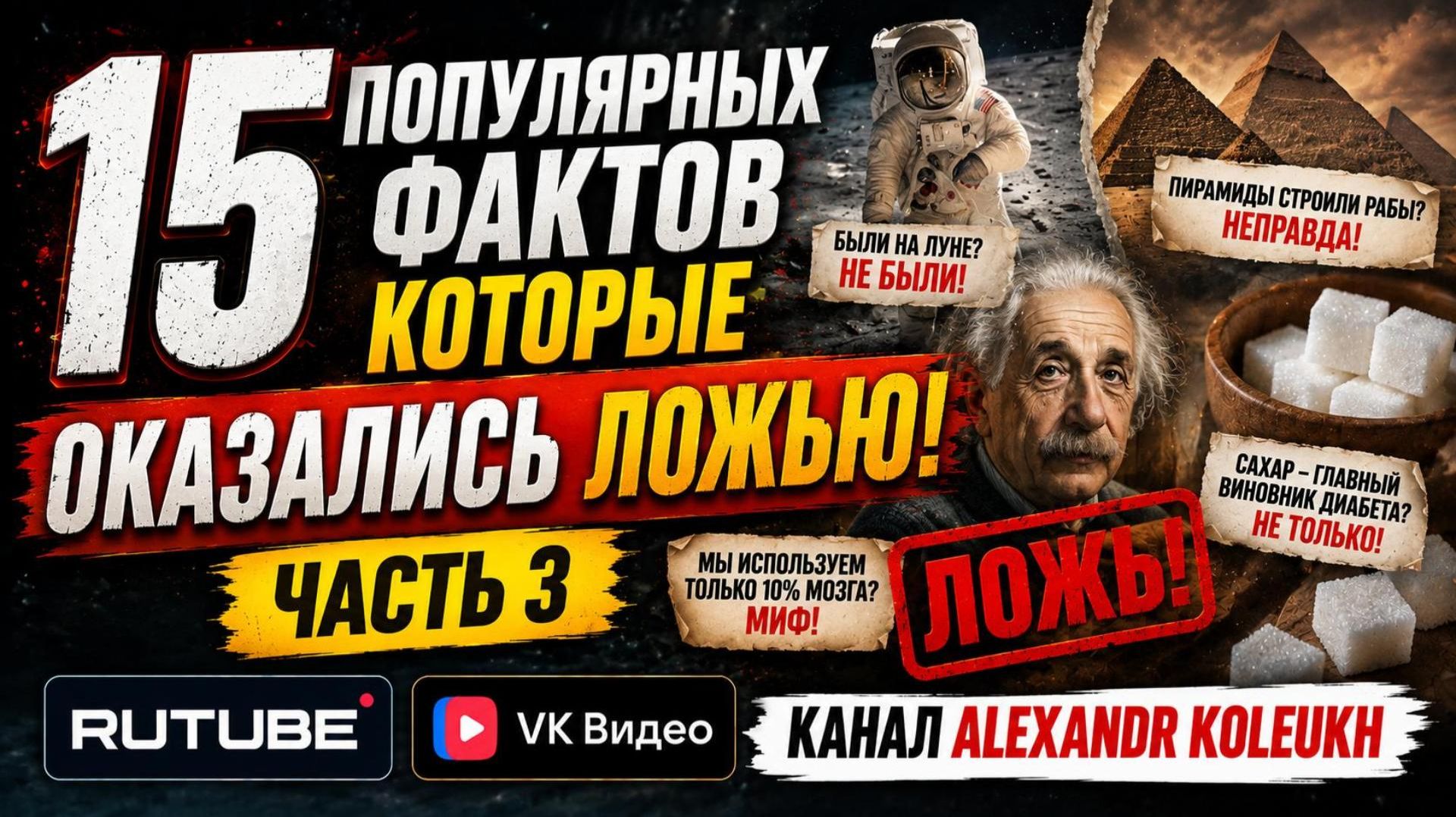 15 ПОПУЛЯРНЫХ ФАКТОВ, Которые Оказались Ложью! ЧАСТЬ 3