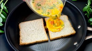 Завтрак из простых продуктов! Горячие бутерброды с яйцом и сыром — рецепт на завтрак за 10 минут