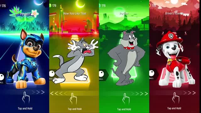 КОТ ТОМ Против ДРУЗЕЙ ПЕСИКОВ! 🐱🆚🐶 Эпичный Музыкальный Баттл В Tiles Hop EDM Rush 🔥🎶 смотреть онлайн
