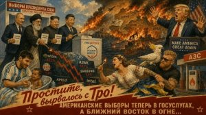 «Простите, вырвалось!» №469 | Про очередное вмешательство в выборы Трампа, горящий Ближний Восток