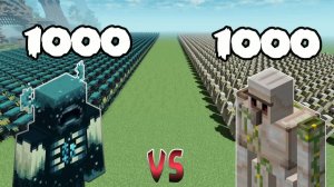1000 Стражей против 1000 Железных Големов ｜ Minecraft
