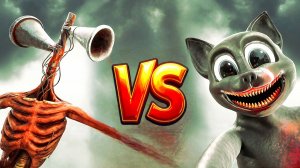 📢 СИРЕНОГОЛОВЫЙ 📢 против КАРТУН КЭТА. Кто круче? SIREN HEAD vs CARTOON CAT.