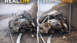 Страшные автокатастрофы на реальных событиях в BeamNG.drive #4