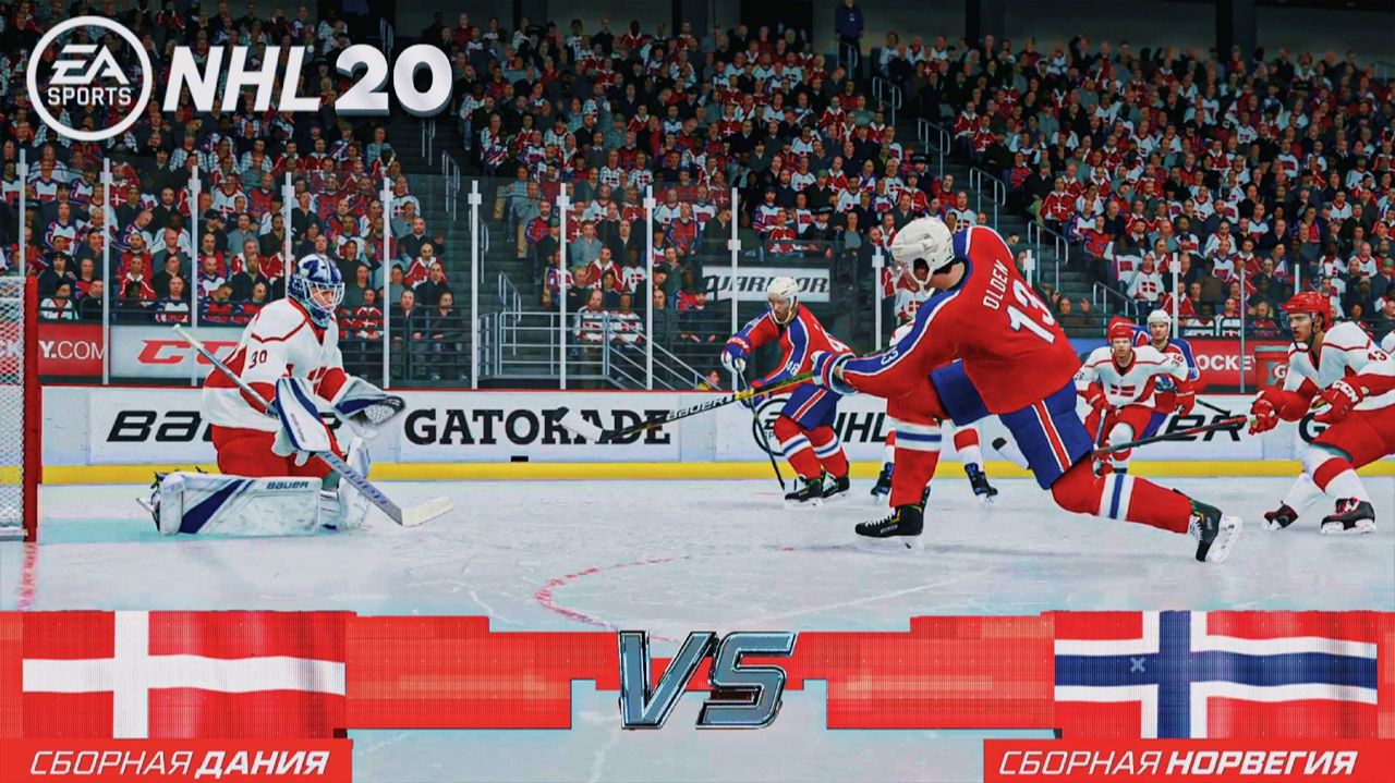 ИГРАЕМ В NHL 20! ДАНИЯ - НОРВЕГИЯ. смотреть онлайн