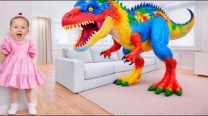 🦖 ДИНОЗАВРЫ Ожили в Доме Евы! 😱 Побег через Тайные Комнаты! 🤫 Прятки и Сюрпризы! 🎁