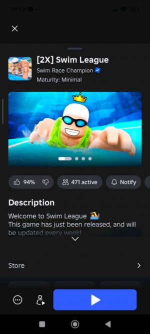 прокачиваемся в игре swim league