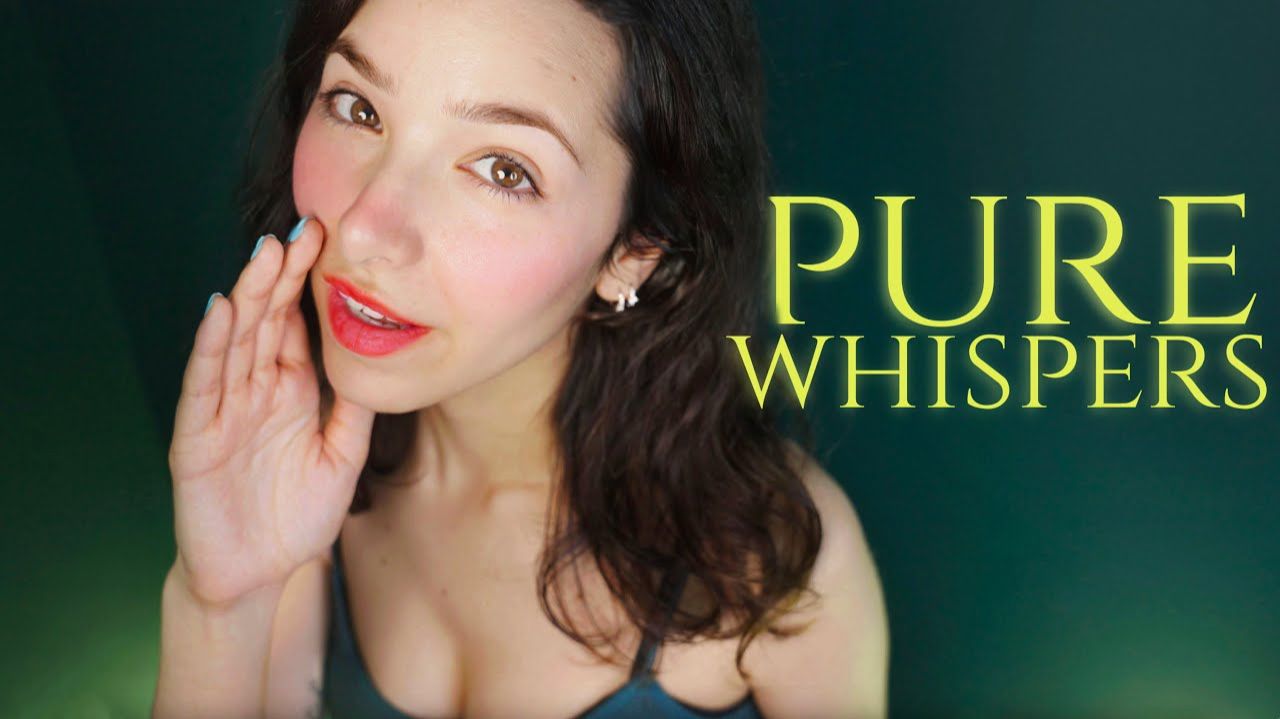ASMR Pure Close Breathy Whispers In Your Ears (with face touching) смотреть онлайн
