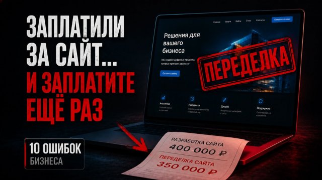 10 ошибок при заказе сайта, из-за которых бизнес платит дважды 10 ошибок при заказе сайта, из-за которых бизнес платит дважды