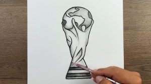 Как нарисовать Кубок мира пошагово
