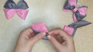 Бантики из репсовой ленты  4 см .