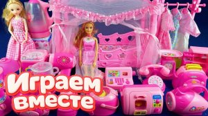 Игрушки куклы барби, играем в барби мультик, куклы барби, барби и кен для девочек №1