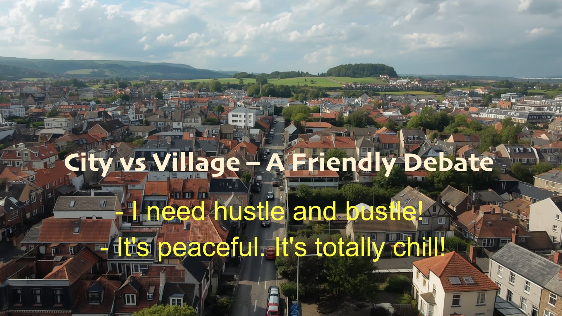 CITY vs VILLAGE – A Friendly Debate смотреть онлайн