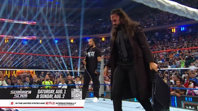 Roman Reigns and Jalen Brunson shut down Seth Rollins and Tyrese Haliburton: SNME highlights смотреть онлайн