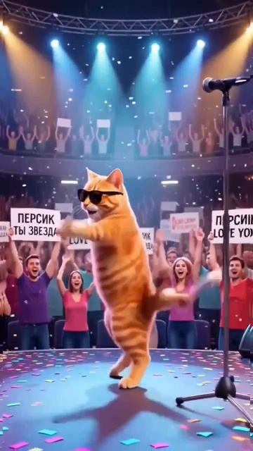 🔥 Кот ПЕРСИК зажигает! Первый ИИ-хит от талисмана Студии МУЗМОНСТР 🐾