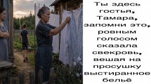 Истории из жизни|Ты здесь гостья, Тамара, запомни это