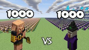 1000 Пиглинов-громил против 1000 Ведьм | Minecraft