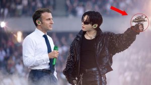 Макрон был шокирован после выступления Чонгука из BTS в первый день концерта.