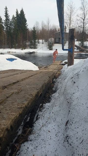 Загаливание зимой в Карелии Загаливание зимой в Карелии