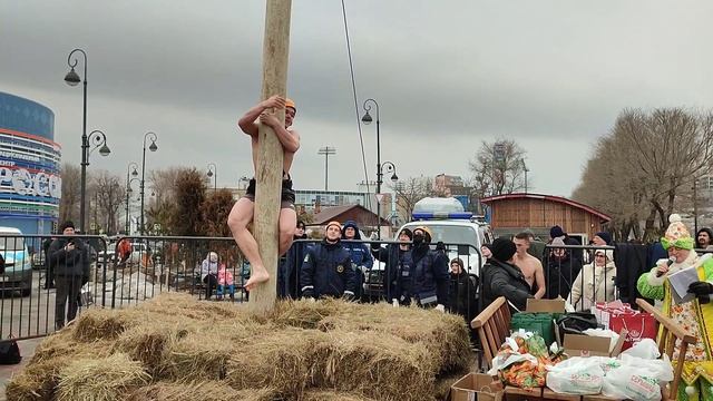 Владивосток #масленица 2026 народные забавы на Спортивной Набережной