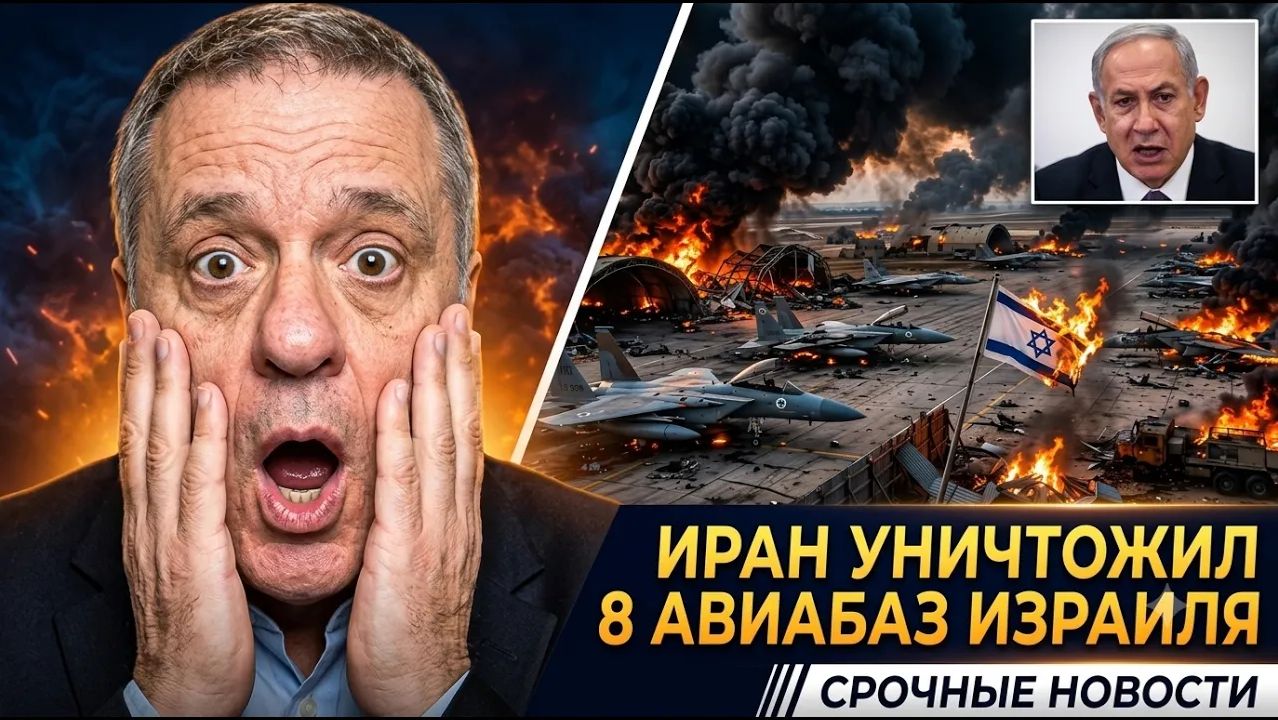 🚨 ШОК Иран заявил об ударе по 8 авиабазам Израиля — что произошло за 4 часа смотреть онлайн