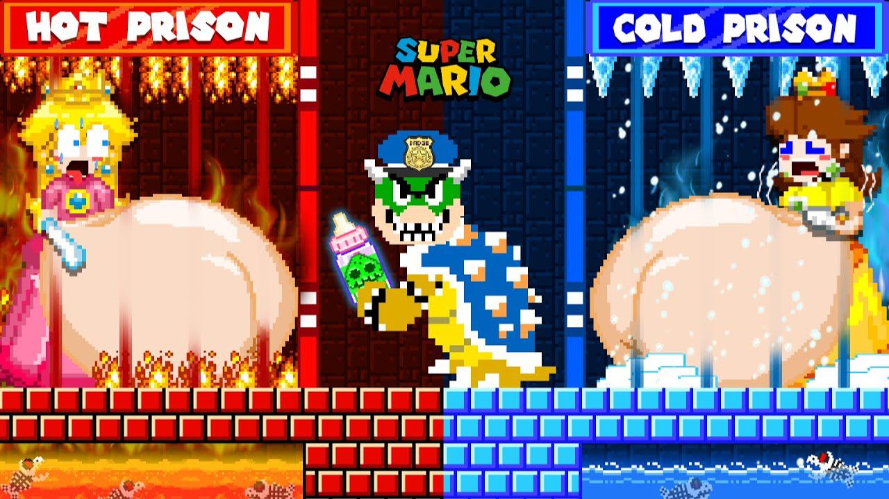 ГОРЯЧАЯ ТЮРЬМА ПРОТИВ ХОЛОДНОЙ ТЮРЬМЫ В ПОБЕГЕ ИЗ ТЮРЬМЫ BOWER | NEW SUPER MARIO BROS. WII
